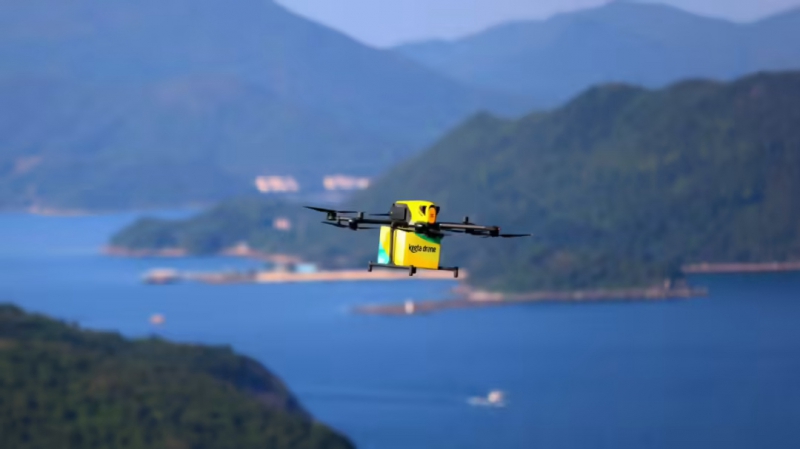 美团无人机香港首飞(图1)